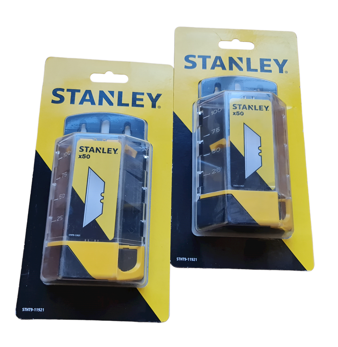400 x Original Stanley 1992 Heavy Duty Straight Blades 2 notch