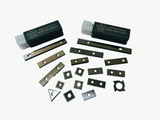 10 pces. 80mm x 13mm x 2.2mm TUNGSTEN CARBIDE REVERSIBLE TURN BLADES