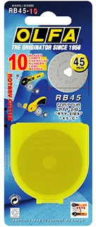 Olfa RB45 - pack of 10 pieces of 45mm rotary blades