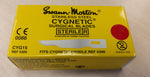 Cygnetic CYG15 No.15 scalpel blades, sterile stainless steel, in single peel packs - box of 50