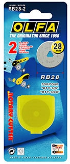Olfa RB28 - pack of 2 pieces of 28mm rotary blades