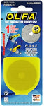 1 pce. Olfa RB45-1, Ø45mm rotary cutter blade for the Olfa RTY-2/G and RTY-2/DX cutters