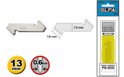 3 pieces of OLFA PB-800 dual edged blades for the Olfa P-800 & PC-L handles