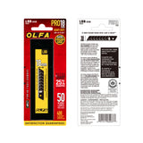50 pieces of Olfa LBB Excel Black, 18mm Snap Off Blades, in protective tube OLFA LBB-50B