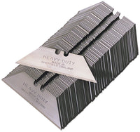 Medium Duty Straight Blades, in paper tucks, MADE IN SHEFFIELD - pack of 100
